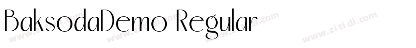BaksodaDemo Regular字体转换 BaksodaDemo Regular字体转换